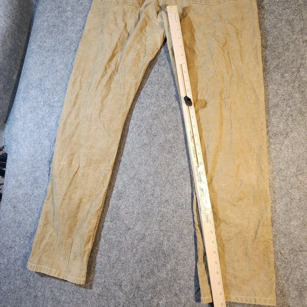 Vintage Y2K‎ Gap 1969 Pants Mens 34x32 Tan Corduroy Slim Fit Casual Distressed